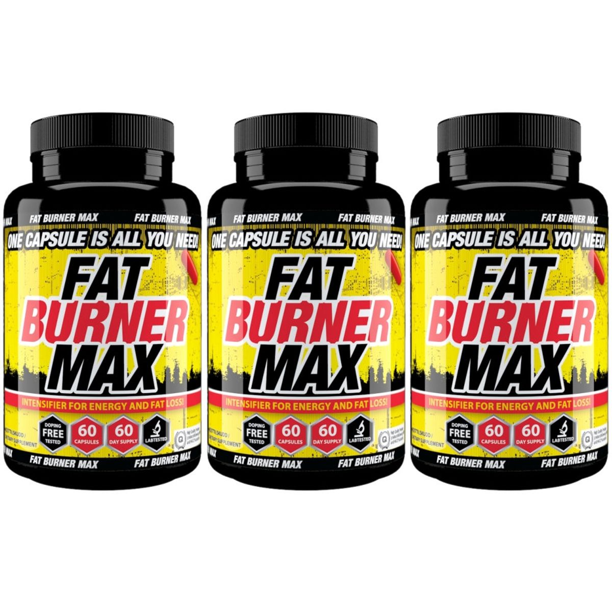 3-Pack Fat Burner MAX - 6 mnd forbruk