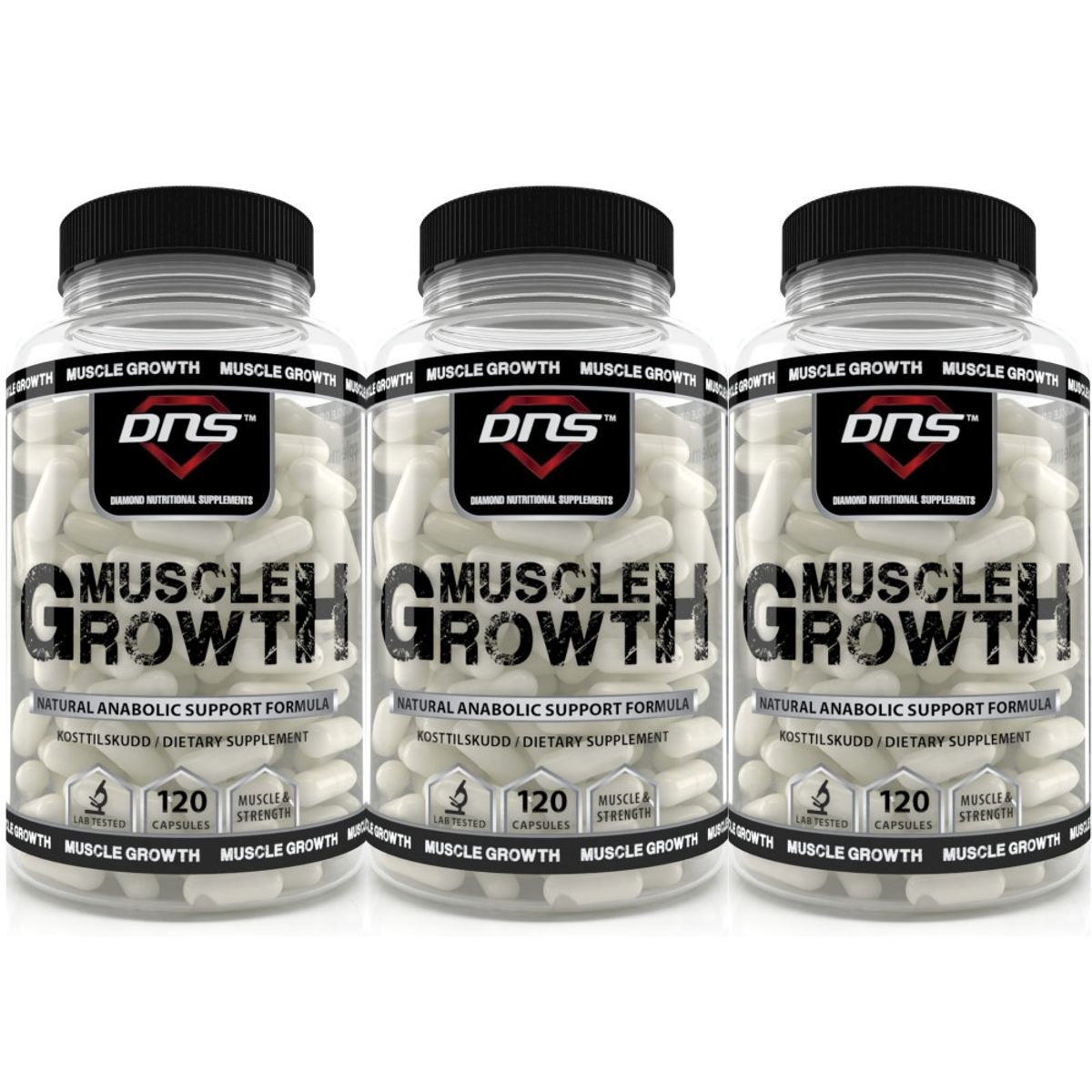 3-Pack Muscle Growth - 3 x 120 kapsler