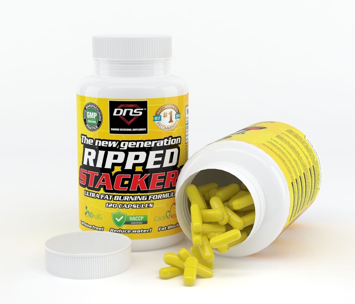Nyhet! Ripped Stacker! Ultra Fatburning Formula - 120 kapsler